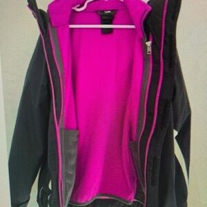 Kids Black and Pink Jacket